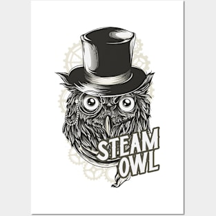 Steam Owl Posters and Art